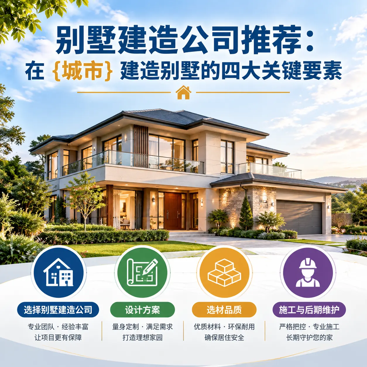 别墅建造公司推荐:在 贵州 建造别墅的四大关键要素