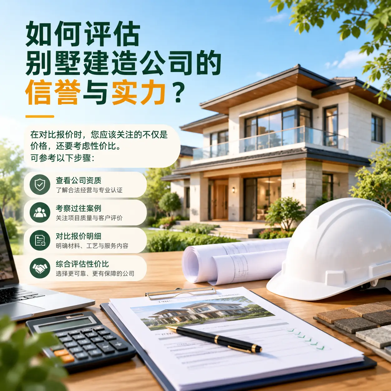 如何评估 贵州 别墅建造公司的信誉与实力?