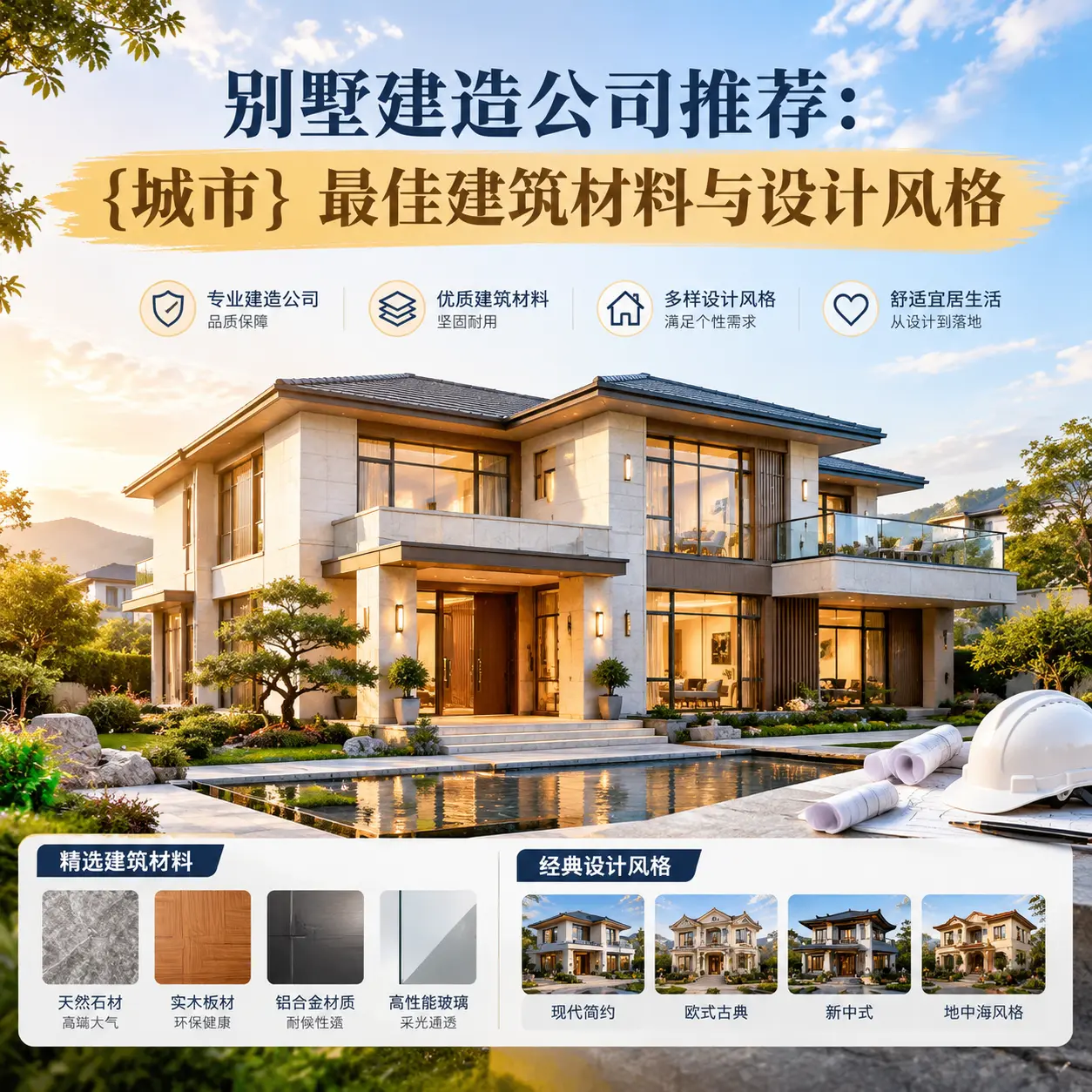别墅建造公司推荐: 贵州 最佳建筑材料与设计风格